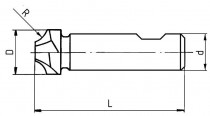Fréza čtvrtkruhová vydutá, F360018, R7 mm - N1