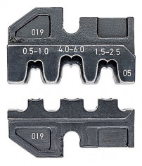 KNIPEX 97 49 05 Lisovací profil pro neizolované otevřené konektory 4,8 + 6,3 mm - N1