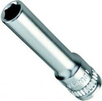 Hlavice nástrčná 1/4" 6hran 9 x 50 mm prodloužená CrV, NAREX 76026209 - N1