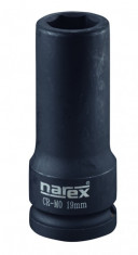Hlavice nástrčná 1/2" 6hran 19 mm průmyslová prodloužená, NAREX 24046219PR - N1