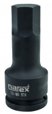 Hlavice zástrčná 1/2" 6hran 12 x 78 mm CrMo, NAREX 3304L712H - N1