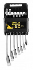 Sada ráčnových očkoplochých klíčů 7 ks 8-19 mms přepínací páčkou FatMax®, STANLEY FMMT82848-0 - N1