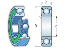 FAG 6212-RSR kuličkové ložisko - N1
