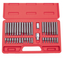 Sada bitových imbusů čtyřhran 3/8" a 1/2" 40.dílná sada Kennedy - N1