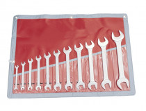 Sada klíčů DIN 3110 11 ks maticové ploché průmyslové chrom - metrický 6-32 mm, Kennedy KEN5820970K - N1