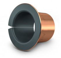 Permaglide PAF 06080 P11 přírubové kluzné pouzdro, bronz-PTFE - N1