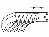 Řemen víceklínový 13 PH 1222 (481-H) optibelt RB - N1