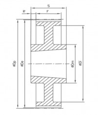 Řemenice TB 60 L 050 optibelt ZRS na Taper Lock - N1