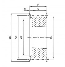 Řemenice TB 22 XH 400 optibelt ZRS na Taper Lock - N1