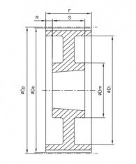 Řemenice TB 48 XH 200 optibelt ZRS na Taper Lock - N1