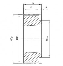 Řemenice TB 90 5M 15 optibelt ZRS na Taper Lock - N1
