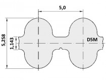 Řemen ozubený 700 D5M 25 optibelt Omega HTD - N1