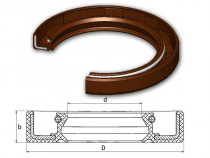 Gufero tlakové 110x130x12 (FPM-ASY) VIASY Dichtomatik - N1