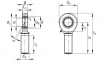 INA GAL 35-DO-2RS kloubová hlavice - N1