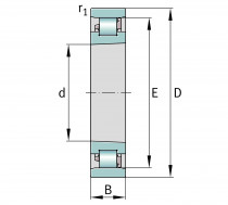 FAG N 1012-K-PVPA1-SP válečkové ložisko - N1