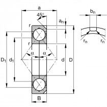 FAG QJ 1030-N2-MPA čtyřbodové ložisko - N1