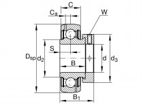 INA GRA 108-NPP-B-AS2/V upínací ložisko - N1