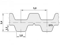 Řemen ozubený DT5 400 12 optibelt Alpha Torque - N1
