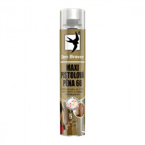Den Braven Maxi pistolová pěna 66 - 825 ml žlutá, pistolová - N1