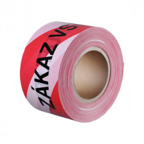 Debbex Bariérová páska - 75 mm x 250 m červeno - bílá, ZÁKAZ VSTUPU - N1