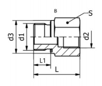 Redukce RIEM M22x1,5-M26x1,5 v.z. - N1