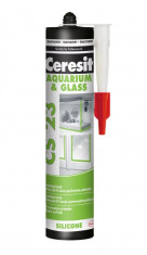 Ceresit CS 23 Glass - 280 ml silikon na sklo a akvaria transparentní - N1