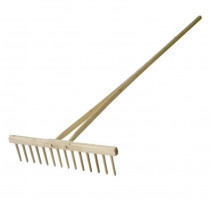 Hrábě dřevěné 47cm 14 kolíků - N1