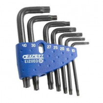 Sada zástrčných klíčů TORX s otvorem 7 ks, EXPERT E121103 - N1