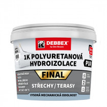 Debbex 1K Polyuretanová hydroizolace FINAL - 13 kg šedá, kbelík - N1