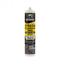 Debbex DenBit ROOFPLAST - Střešní bitumenový tmel - 280 ml kartuše, černá - N1