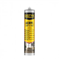 Distyk Akrylový brousitelný tmel - 310 ml bílá, kartuše - N1