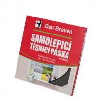 Debbex Samolepicí těsnicí páska do oken a dveří 9 mm x 3 mm x 20 m bílá - N1