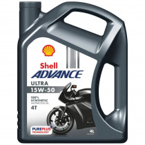 Shell Advance 4T Ultra 15W-50 - 4 L motorový olej - N1