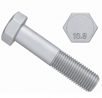 Šroub šestihranný částečný závit DIN 931 M6x70-10.9 pozink - N1