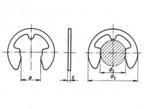 Pojistný kroužek třmenový DIN 6799 - 5 - N1