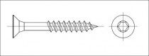 Vrut zápustný TORX 10x220 zinek žlutý, část.závit - N1